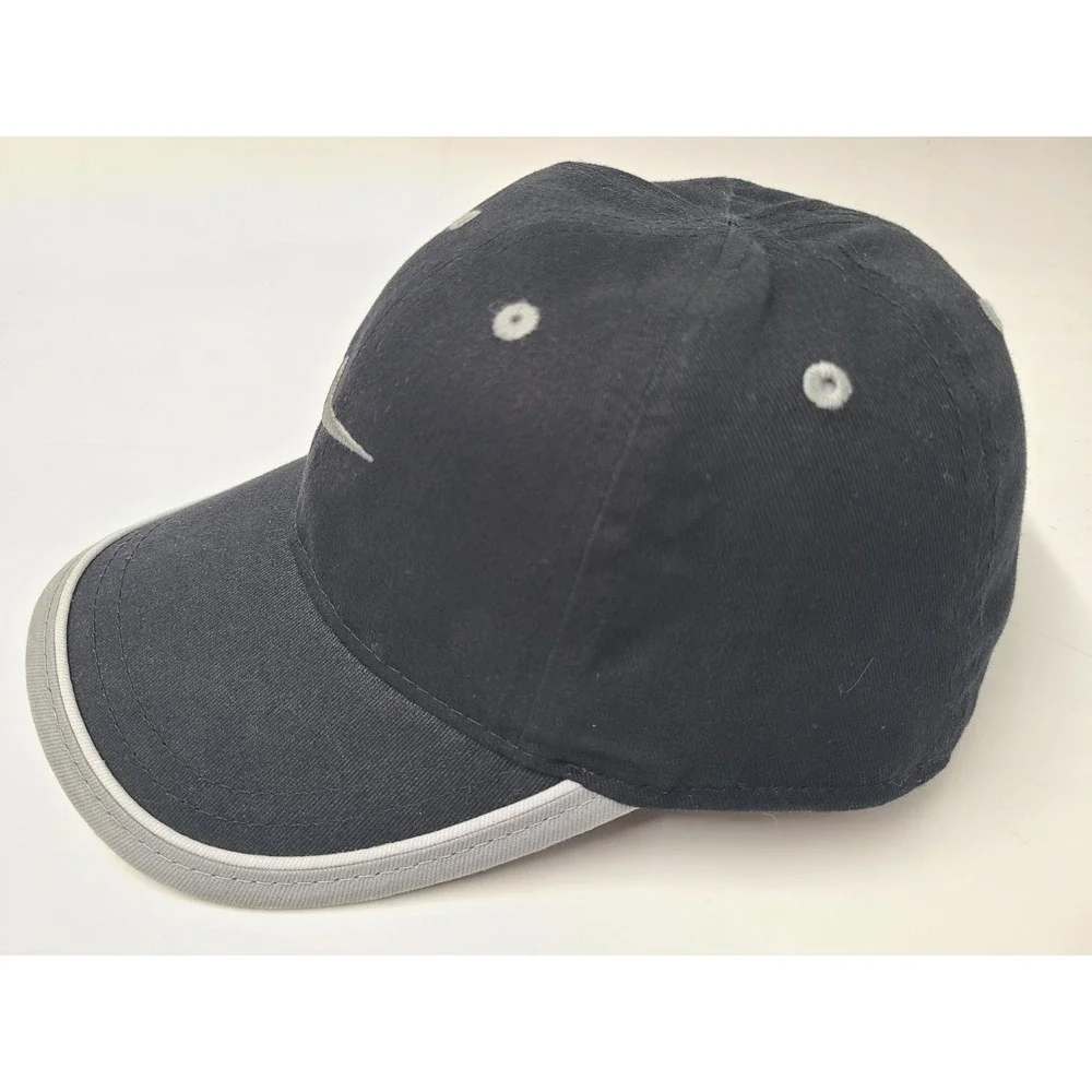 Youth Size 4-7 Nike Adjustable Hat Cap‎ Cotton Swoosh Logo Boy Girl Black Gray